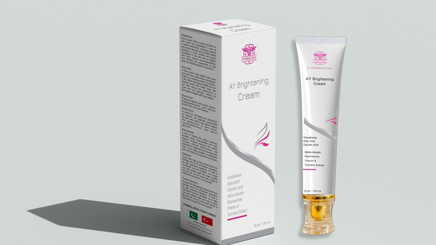 AY Brightening Cream – Advanced Skin Radiance with Glutathione & Turmeric (30g)