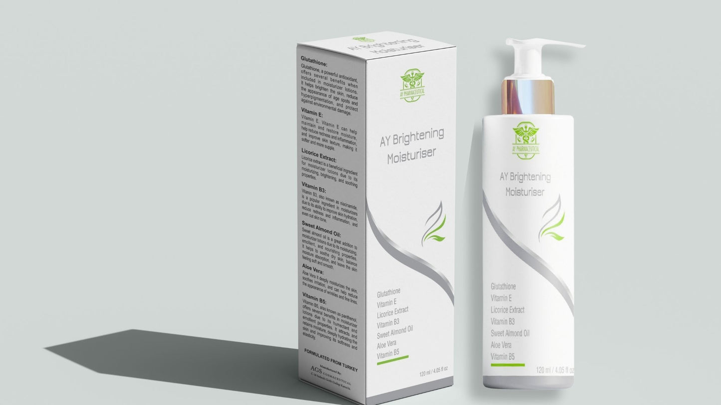 AY Brightening Moisturiser with Glutathione, Vitamin E & Aloe Vera – 120ml
