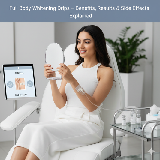 Full Body Whitening Drips – Benefits, Results & Side Effects Explained
