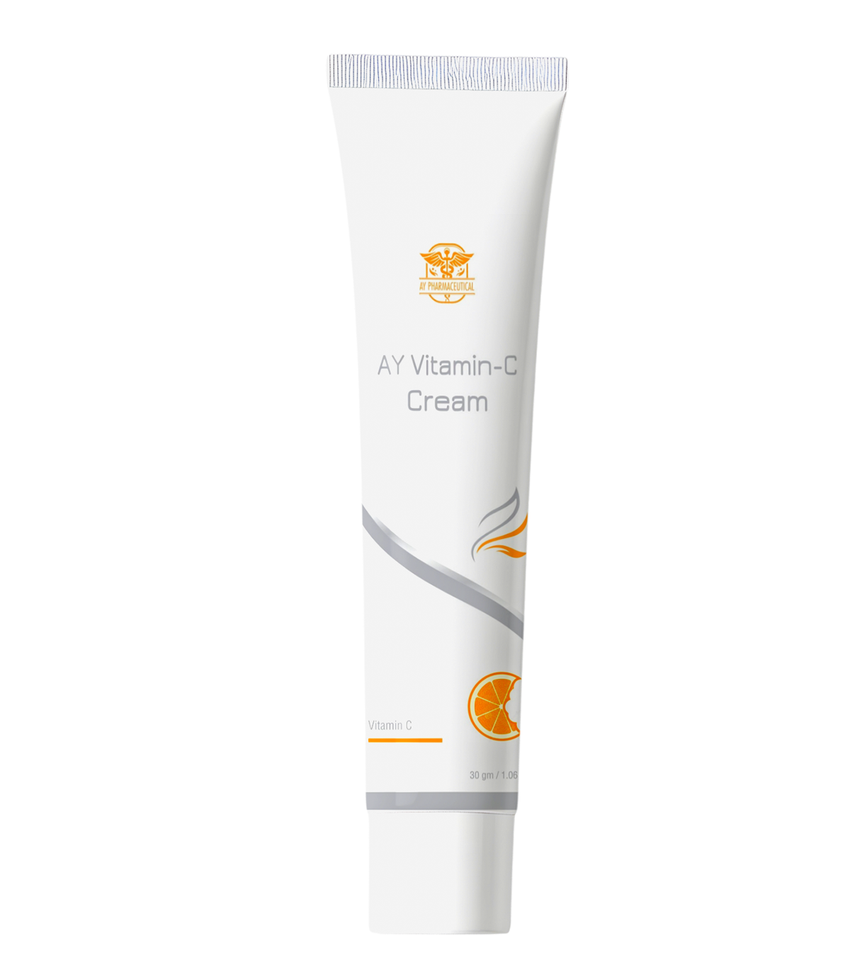 AY Aesthetic AY Vitamin-C Cream in a white squeeze tube with orange accents